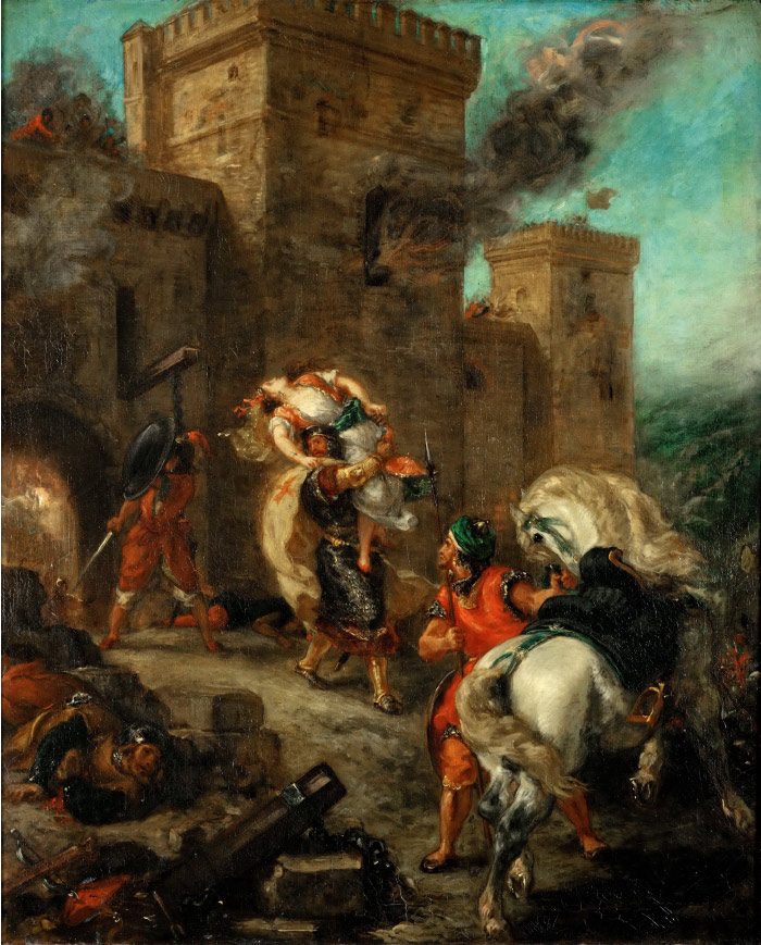 欧仁·德拉克鲁瓦（Eugene Delacroix）高清作品 -绑架油画