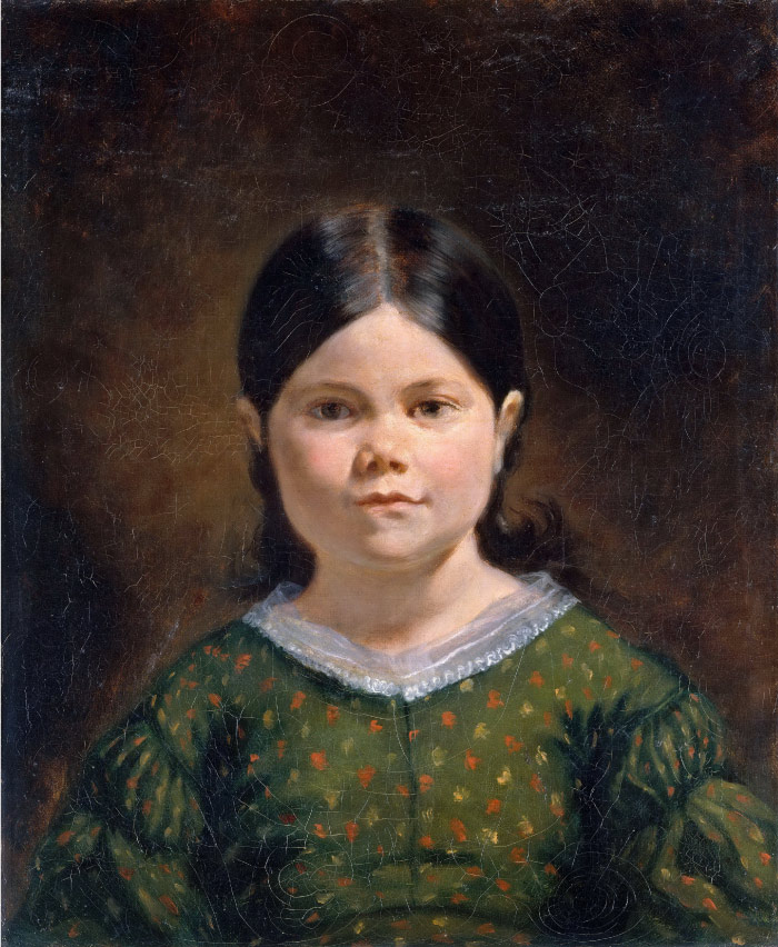 欧仁·德拉克鲁瓦（Eugene Delacroix）高清作品 -女子半身像