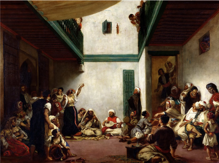 欧仁·德拉克鲁瓦（Eugene Delacroix）高清作品 -犹太人聚会