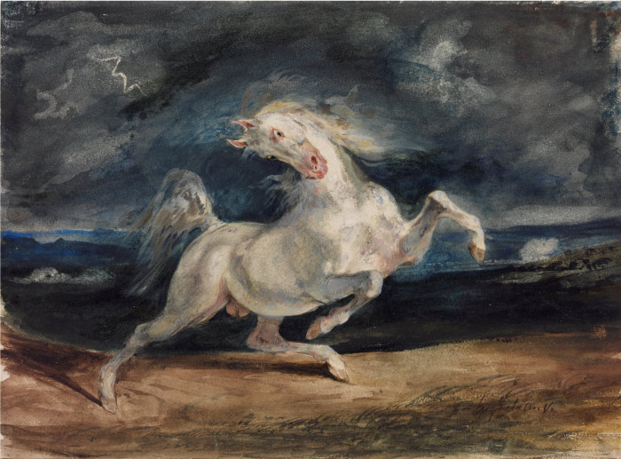 欧仁·德拉克鲁瓦（Eugene Delacroix）高清作品 -马
