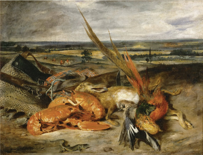 欧仁·德拉克鲁瓦(Eugene Delacroix)高清作品 - 狩猎成果