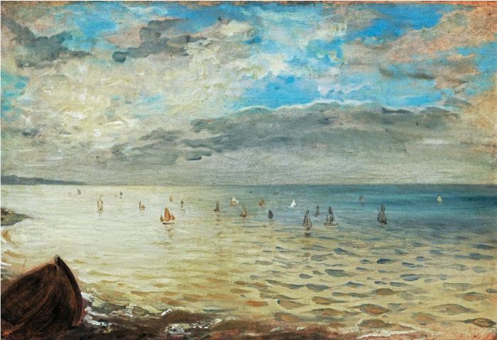 欧仁·德拉克鲁瓦（Eugene Delacroix）高清作品 -海景油画