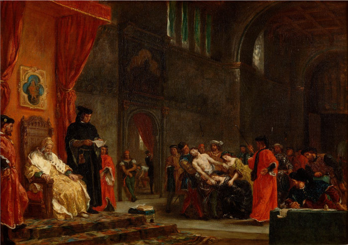 欧仁·德拉克鲁瓦（Eugene Delacroix）高清作品 -国王油画