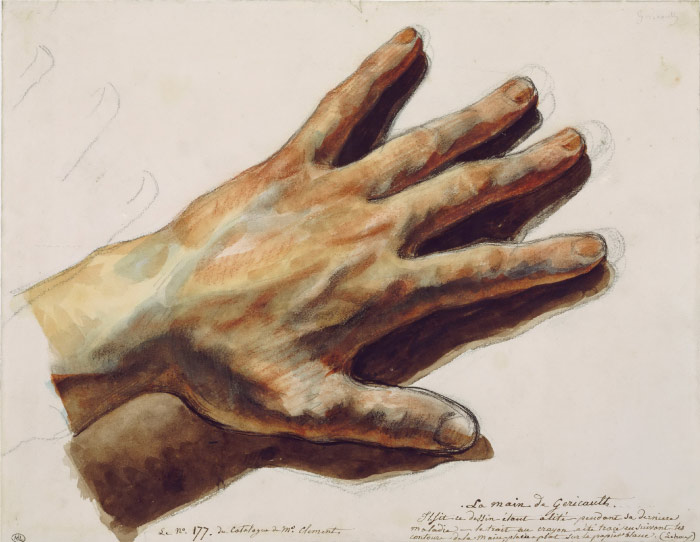 欧仁·德拉克鲁瓦（Eugene Delacroix）高清作品 -手的习作