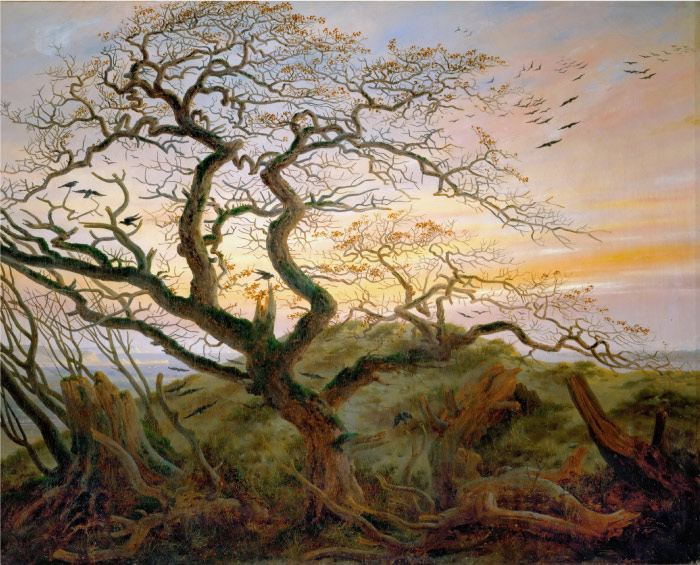 卡斯珀·大卫·弗里德里希（Caspar David Friedrich）高清作品 (13)乌鸦树