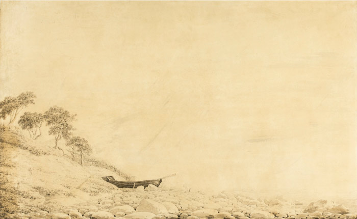 卡斯珀·大卫·弗里德里希（Caspar David Friedrich）高清作品 (05)-里加阿科纳的景色