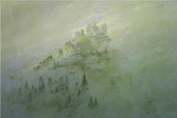 卡斯珀·大卫·弗里德里希（Caspar David Friedrich）高清作品 (11)-山中晨雾