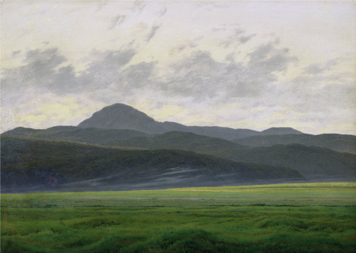 卡斯珀·大卫·弗里德里希（Caspar David Friedrich）高清作品 (28)-波希米亚的山地景观
