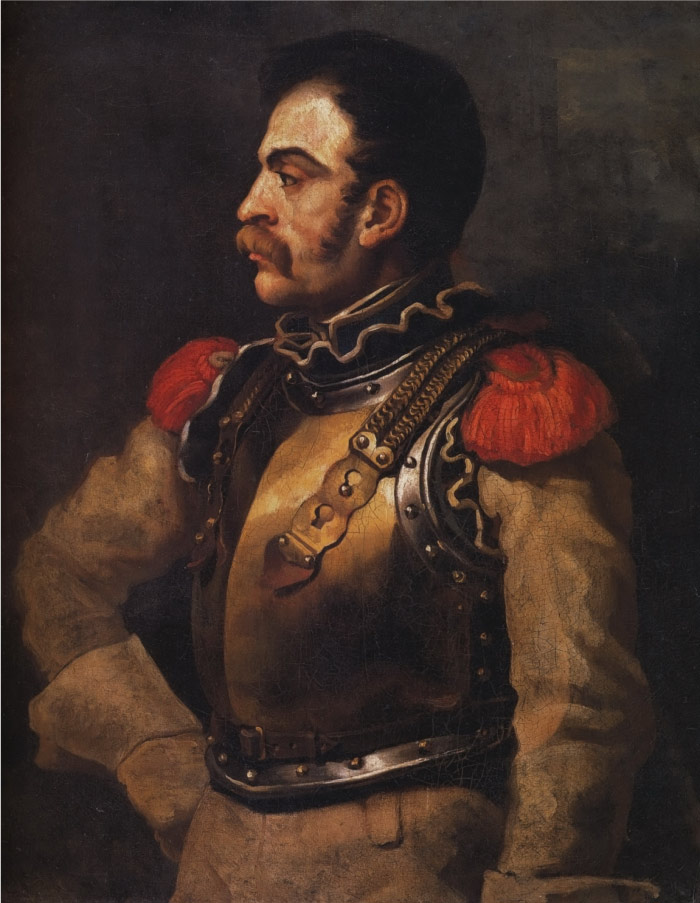西奥多·杰利柯(Théodore Géricault)高清作品(1)-Carabinier
