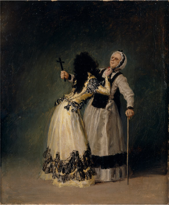 戈雅 （Francisco de Goya y Lucientes）高清作品-阿尔巴公爵夫人和“拉比塔”