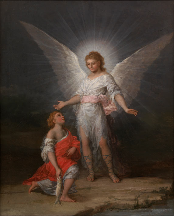 戈雅 （Francisco de Goya y Lucientes）高清作品-托比亚斯和天使