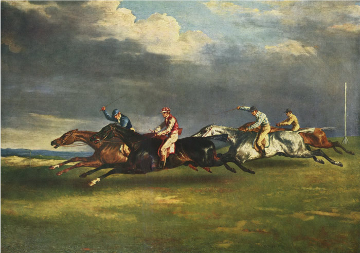 西奥多·杰利柯(Théodore Géricault)高清作品(6)-The Epsom Derby