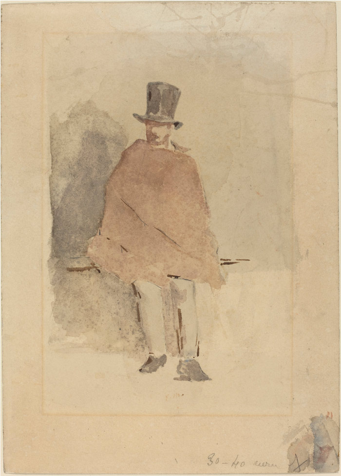 爱德华·马奈（édouard Manet）高清作品-高帽子的男人