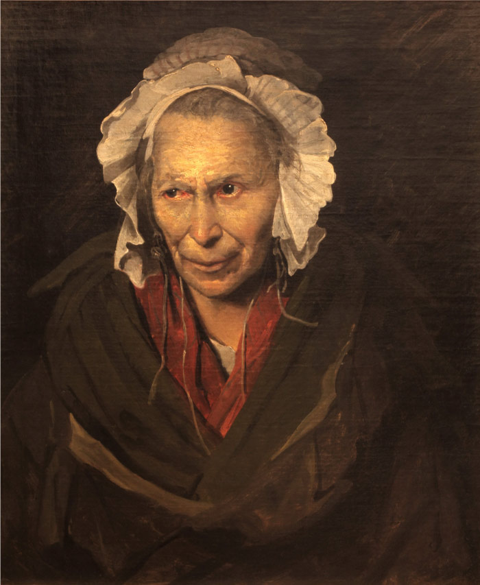 西奥多·杰利柯(Théodore Géricault)高清作品(17)-疯女人，或嫉妒的痴迷