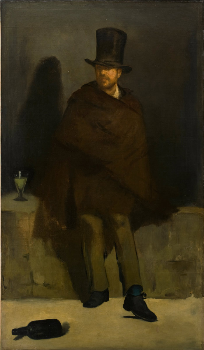 爱德华·马奈（édouard Manet）高清作品-喝苦艾酒的人