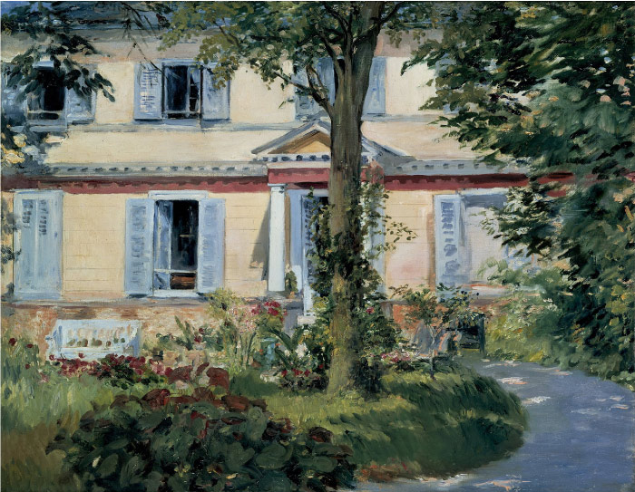 爱德华·马奈（édouard Manet）高清作品-吕埃的房子