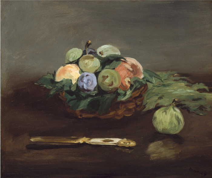 爱德华·马奈（édouard Manet）高清作品-一篮水果