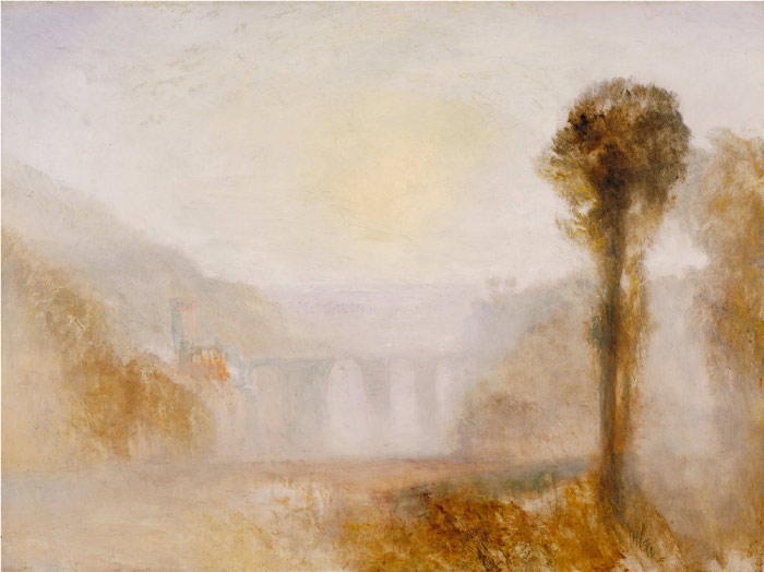 特纳（J. M. W. Turner）高清作品-托里桥，斯波莱托