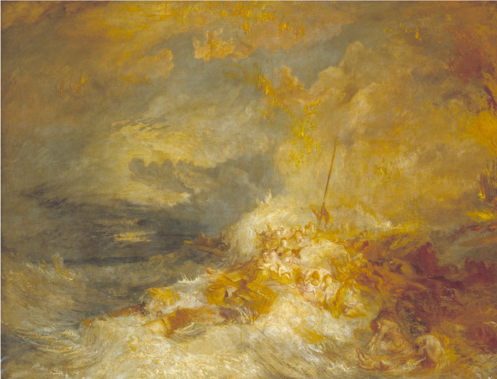 特纳（J. M. W. Turner）高清作品-海上灾害油画
