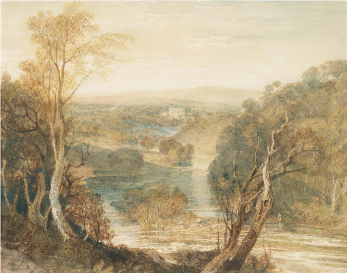 特纳（J. M. W. Turner）高清作品-河边的树