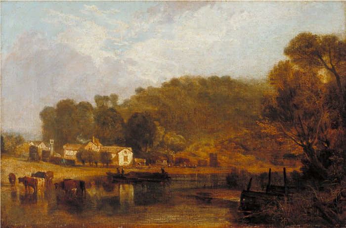 特纳（J. M. W. Turner）高清作品-泰晤士河上的克里维登 - Cliveden on Thames