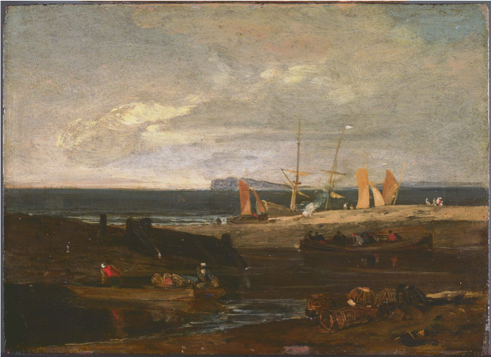 特纳（J. M. W. Turner）高清作品-海滩帆船