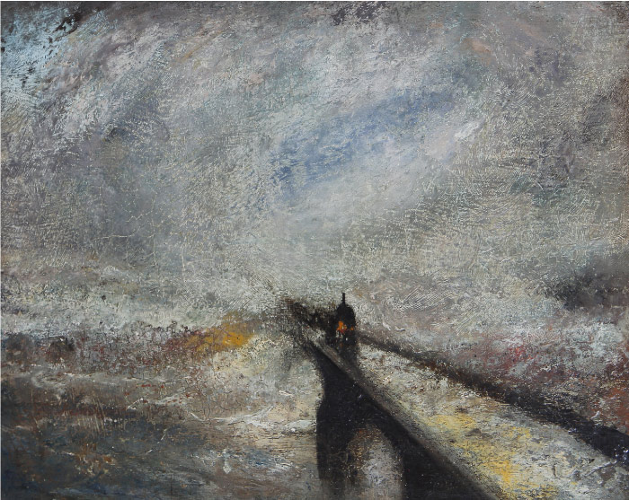 特纳（J. M. W. Turner）高清作品-灰暗天空油画（099）