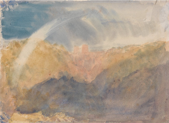 特纳（J. M. W. Turner）高清作品-山谷天空出现彩虹