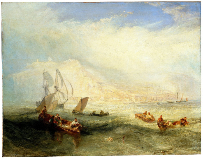 特纳（J. M. W. Turner）高清作品-出海的渔船油画