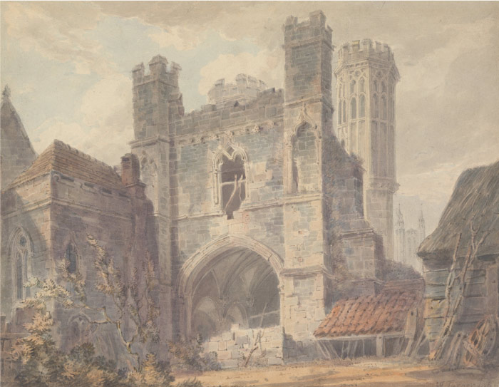 特纳（J. M. W. Turner）高清作品- 城堡水彩画