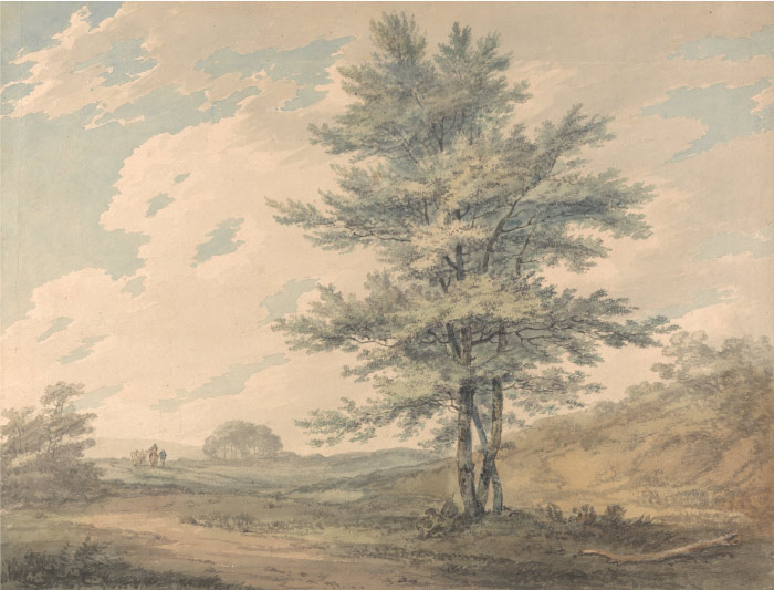 特纳（J. M. W. Turner）高清作品-大树水彩画