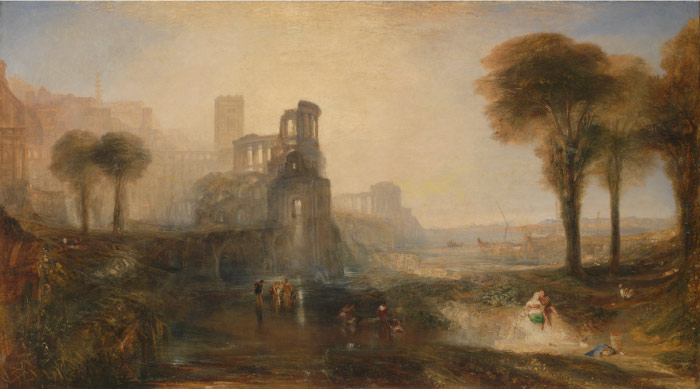 特纳（J. M. W. Turner）高清作品-卡利古拉的宫殿和桥