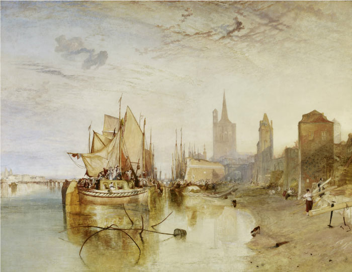 特纳（J. M. W. Turner）高清作品-科伦 晚间定期船到达