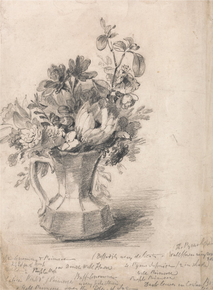 康斯坦布尔（John Constable）高清作品-花瓶