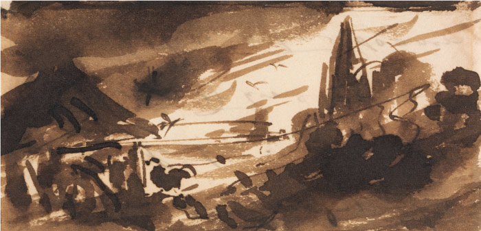 康斯坦布尔（John Constable）高清作品-印象风景水彩画作品