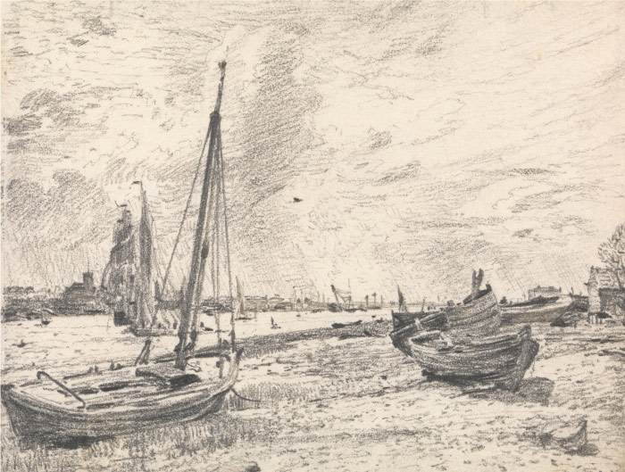 康斯坦布尔（John Constable）高清作品-帆船