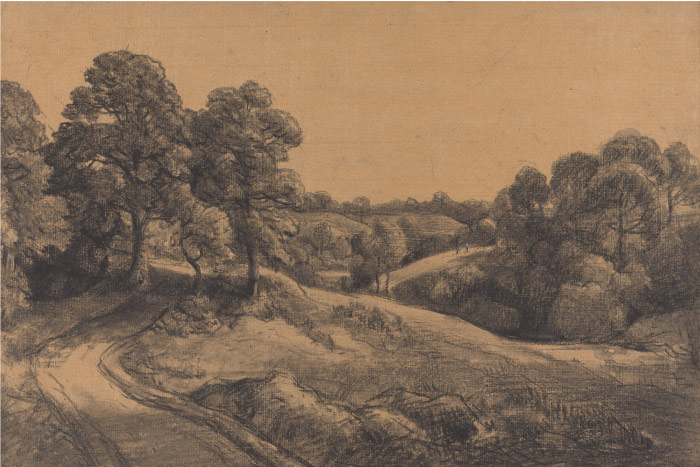 康斯坦布尔（John Constable）高清作品-山坡上