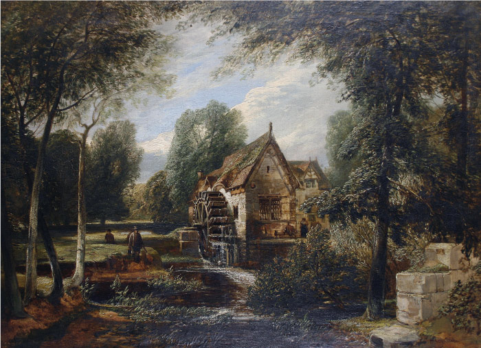 康斯坦布尔（John Constable）高清作品-磨坊主的小屋