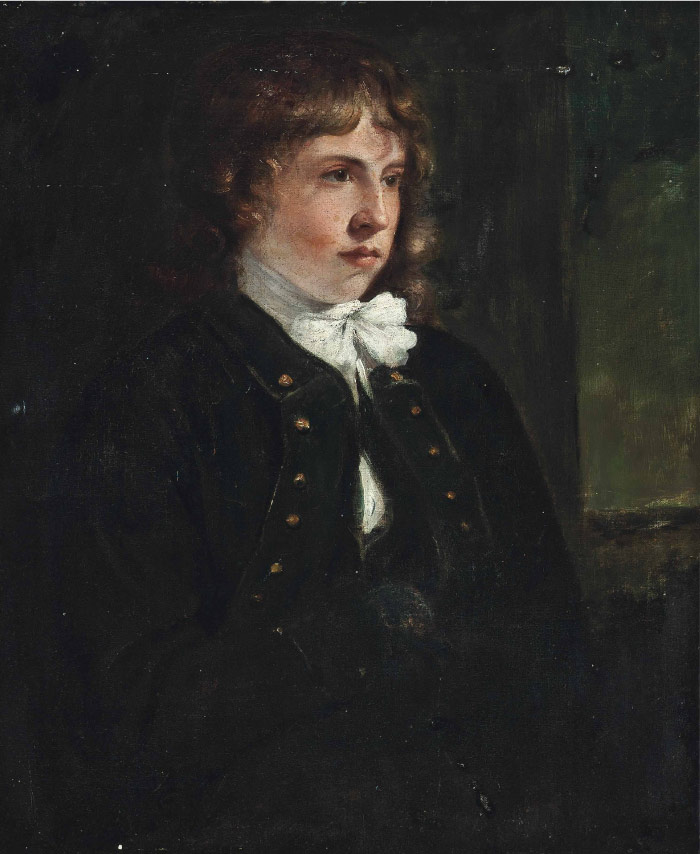 康斯坦布尔(John Constable)高清作品-男人半身像