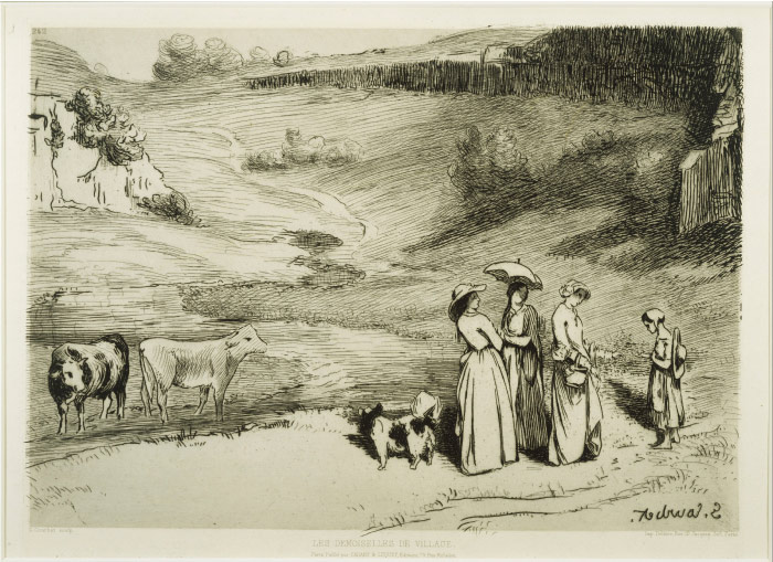 古斯塔夫·库尔贝（Gustave Courbet）高清作品-乡村姑娘