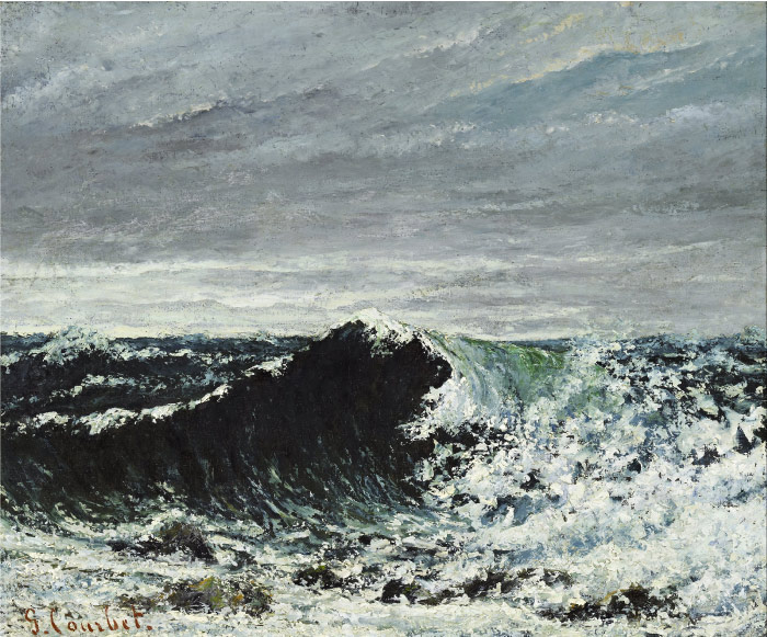 古斯塔夫·库尔贝（Gustave Courbet）高清作品-波浪 The Wave