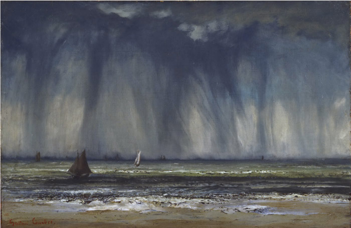 古斯塔夫·库尔贝（Gustave Courbet）高清作品-水龙卷 The Waterspout