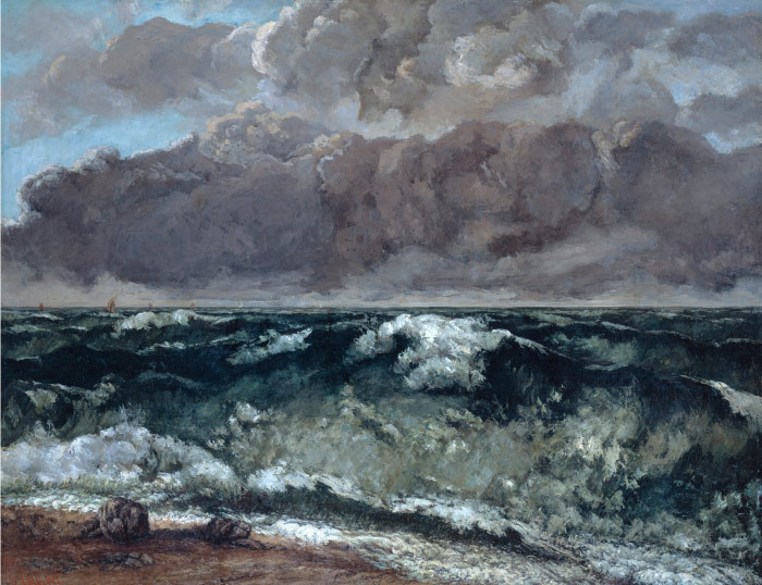 古斯塔夫·库尔贝（Gustave Courbet）高清作品-波浪 The Wave