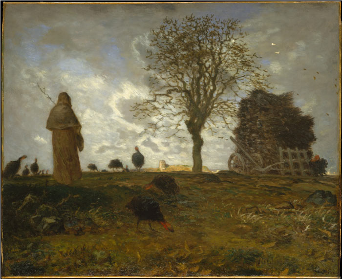 米勒 (Jean-François Millet)高清作品--秋天的风景