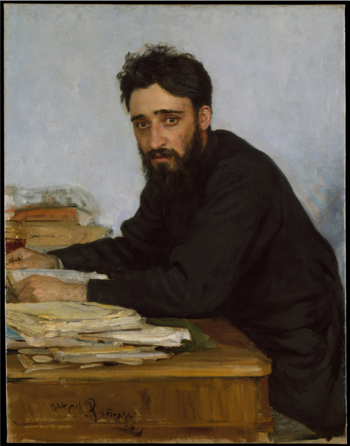 伊利亚·列宾( Ilya Repin)高清油画作品-弗谢伏洛德·米哈依洛维奇·迦尔洵