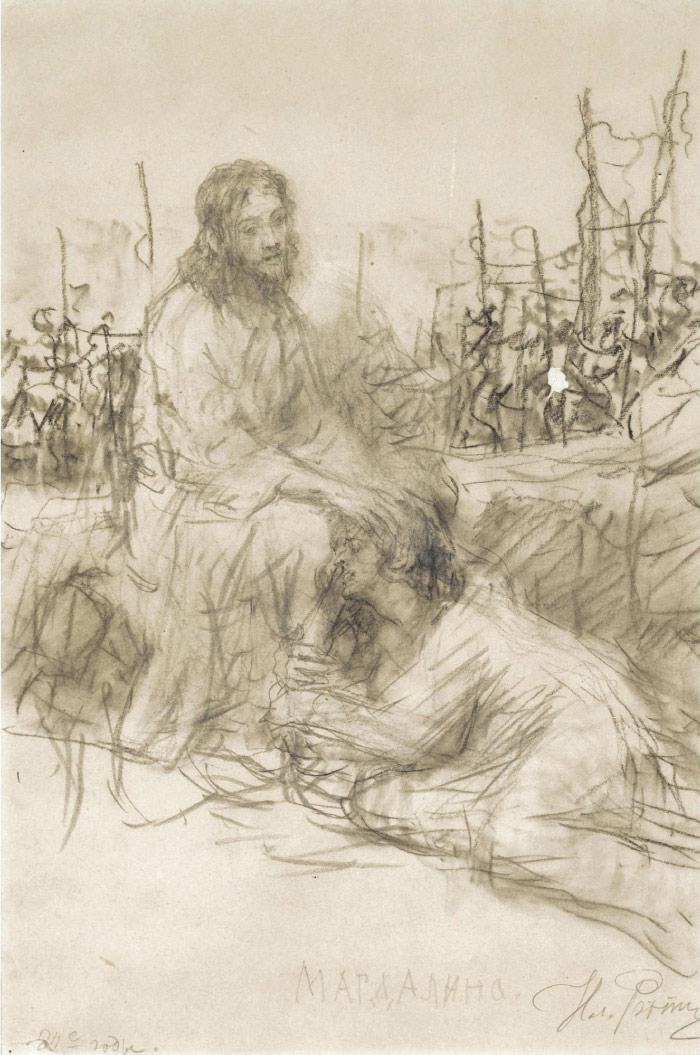 伊利亚·列宾（ Ilya Repin）高清油画作品-素描作品
