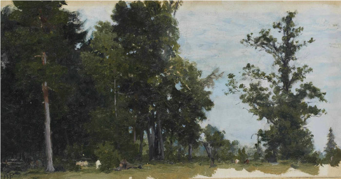 伊利亚·列宾（ Ilya Repin）高清油画作品-树林