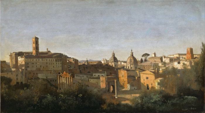 卡米尔·柯罗（Camille Corot）高清作品-城镇风景 147
