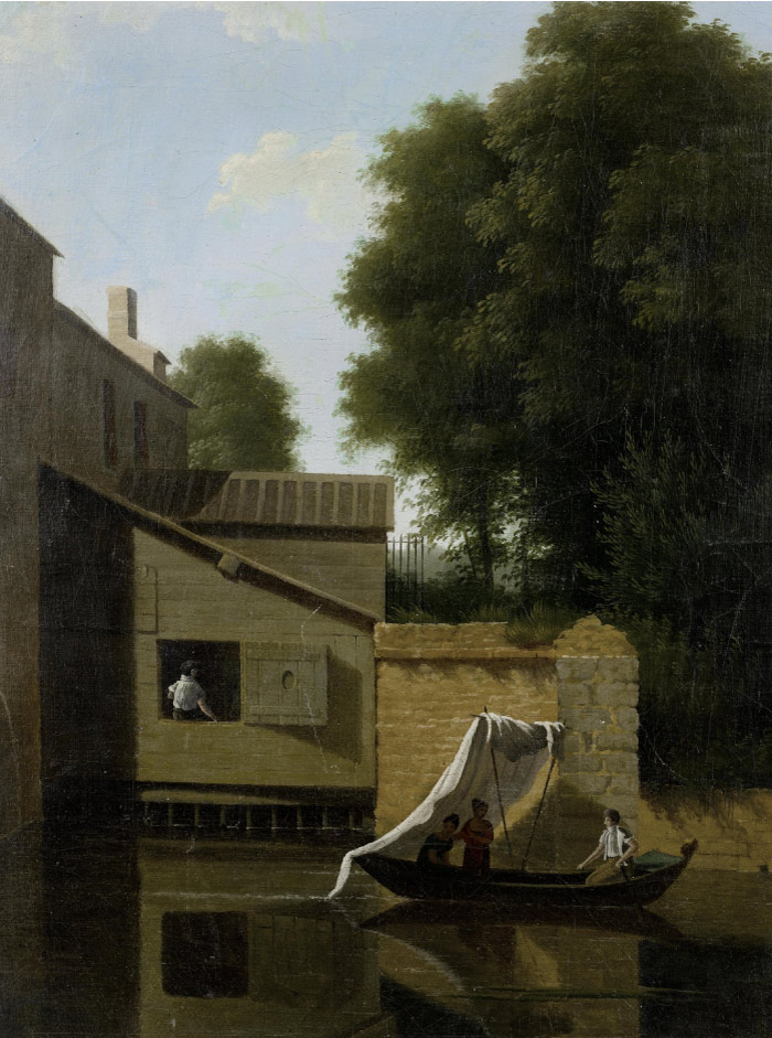 卡米尔·柯罗（Camille Corot）高清作品-河边房屋 161