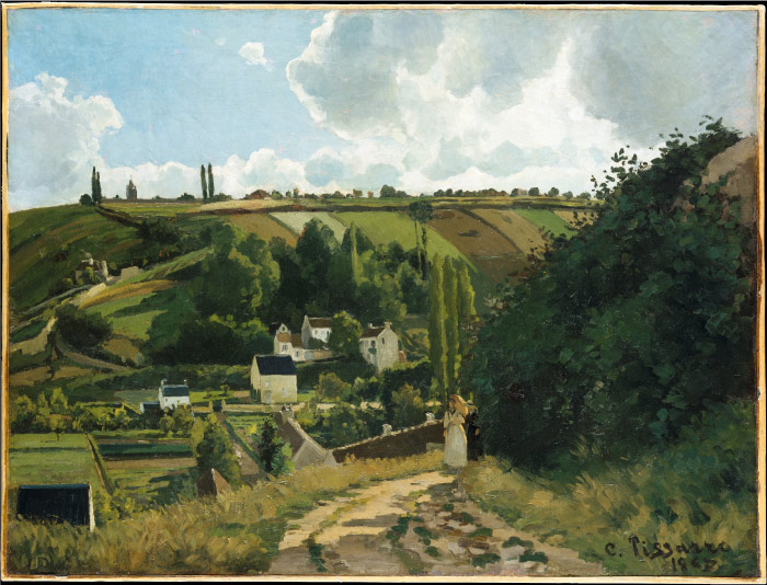 卡米尔·柯罗（Camille Corot）高清作品-农村风景油画 092